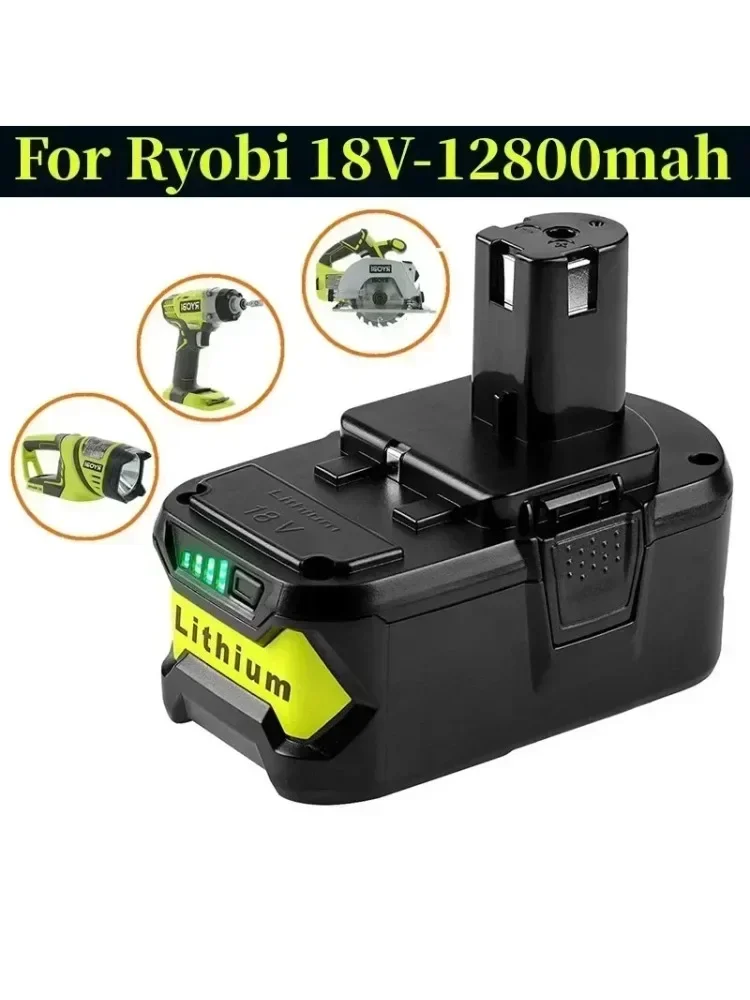 

Новый беспроводной Электроинструмент Ryobi ONE18V BPL1820 P108 P109 P106 RB18L50 RB18L40 литий-ионная батарея 12800 мАч 18 в зарядное устройство