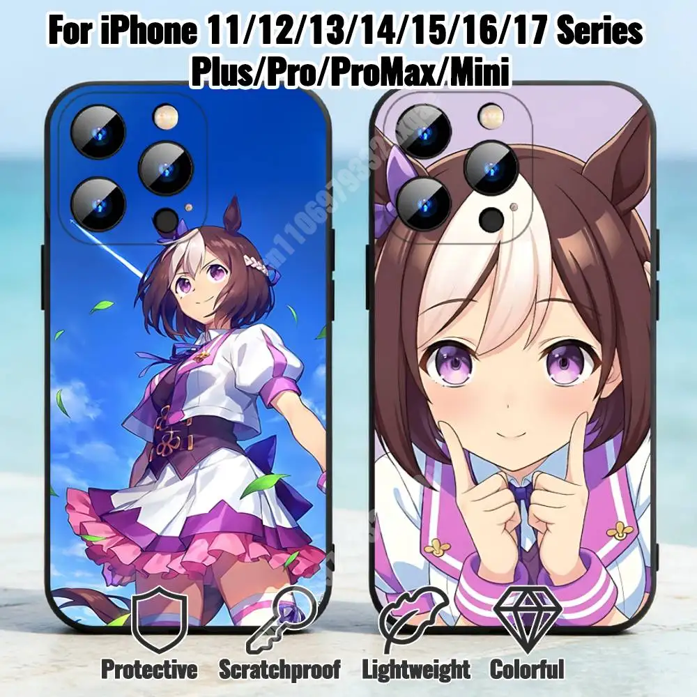 Uma Musume Special Week Phone Case for iPhone 17 16 Pro Plus Air 16E 15 14 13 12 11 Max Mini XR XS Silicone Cover