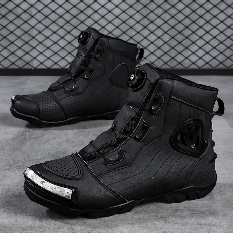 

leisure professional protective riding boots men four season breathable protective comfortable off-road motorcycle riding shoes