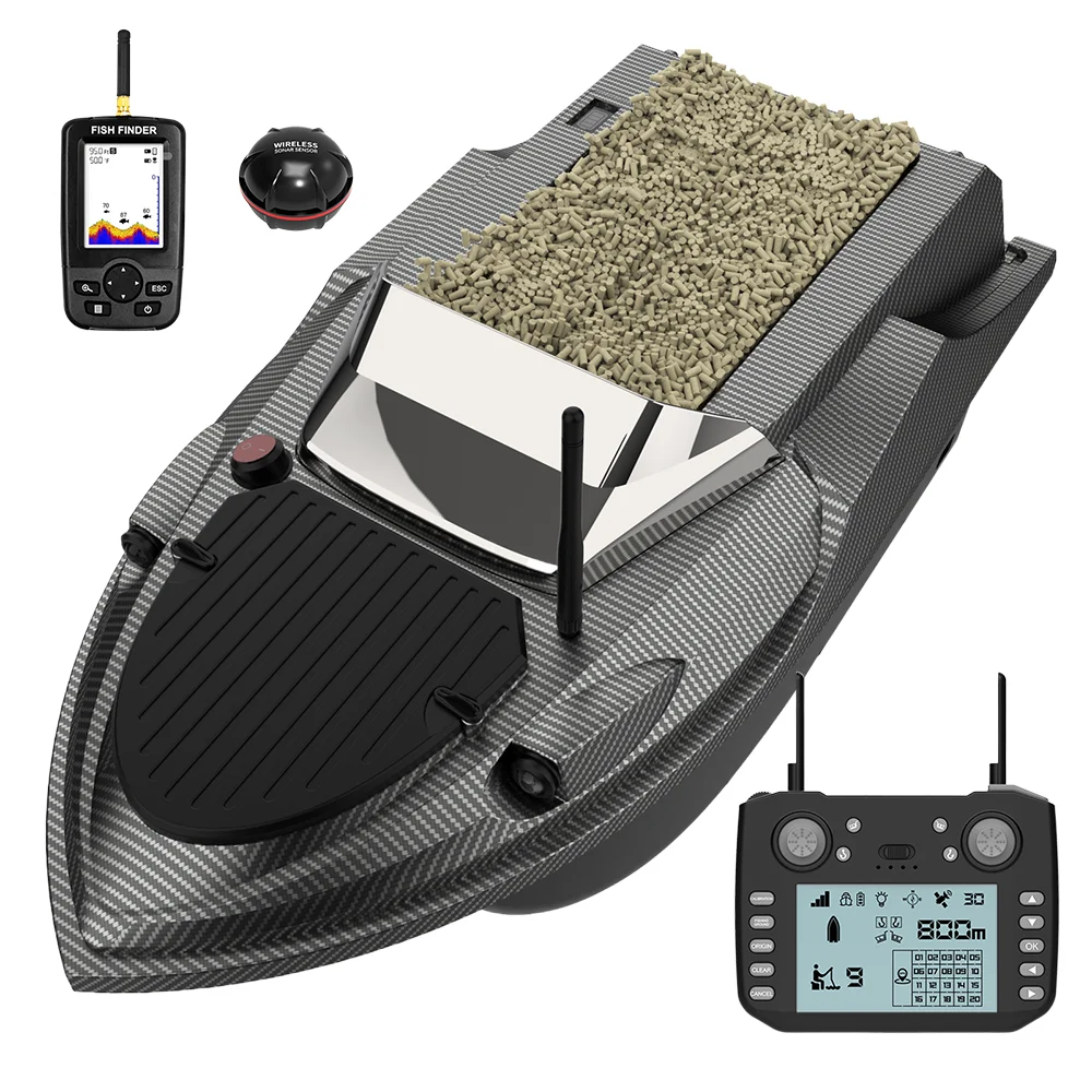

hot sell V080 2025 New 800M 3KG 180 GPS Point Auto Return GPS Sonar 12V High Speed Carp Fishing Bait Boat with Releasing Hook