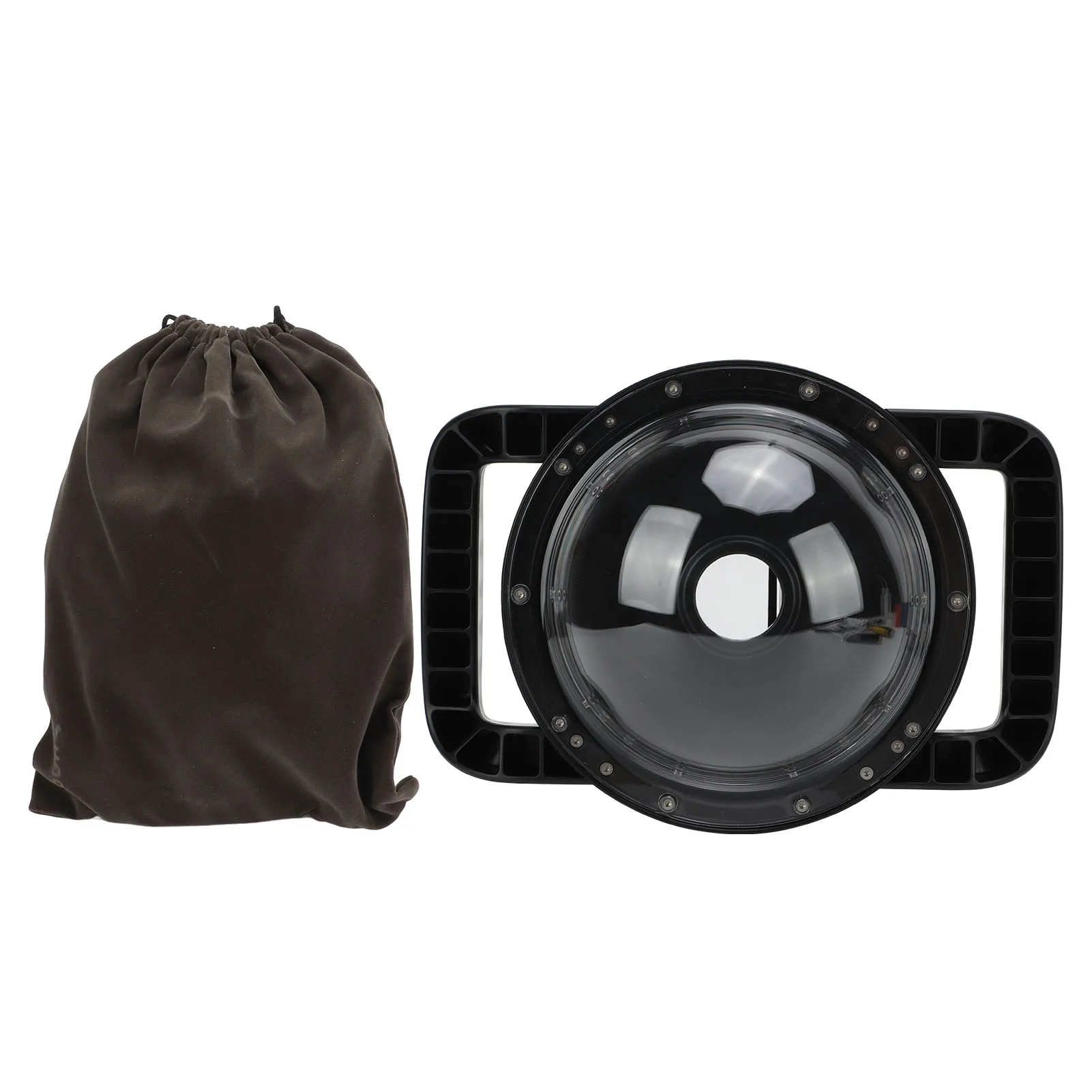 Obiettivo della fotocamera Copertura antipioggia Foto subacquee Video per Azione 1 Fotocamere Porta cupola per immersione Porta cupola per obiettivo Porta cupola a doppia maniglia
