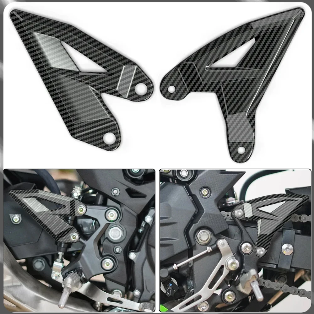 

Для Kawasaki Ninja 400 2018-2024/Z400 2019-2024 модификация мотоцикла, текстура углеродного волокна, индивидуальная педаль для защиты ног