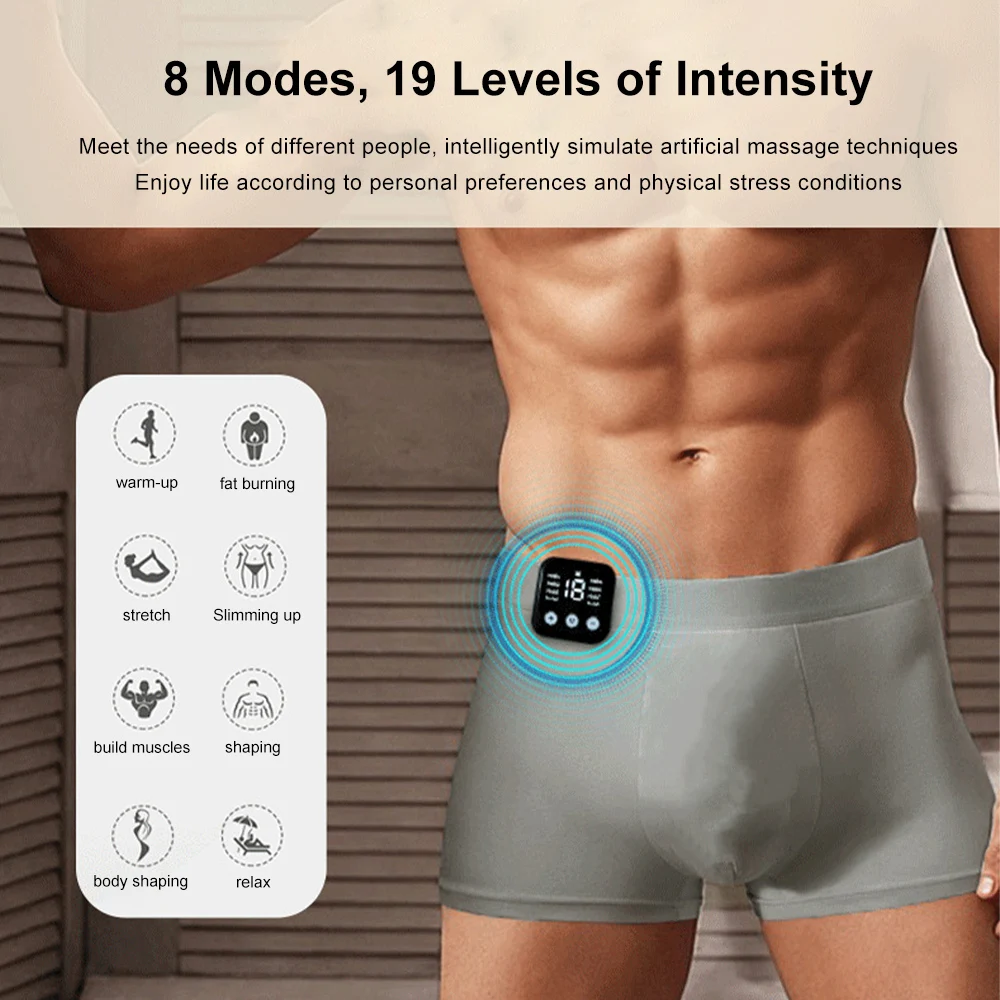 Ems Micro-Current Muscle Stimulation Massage Shorts Smart Ems Yoga Pants for Men and Women Shaping Body and Legs Beauty Slimming