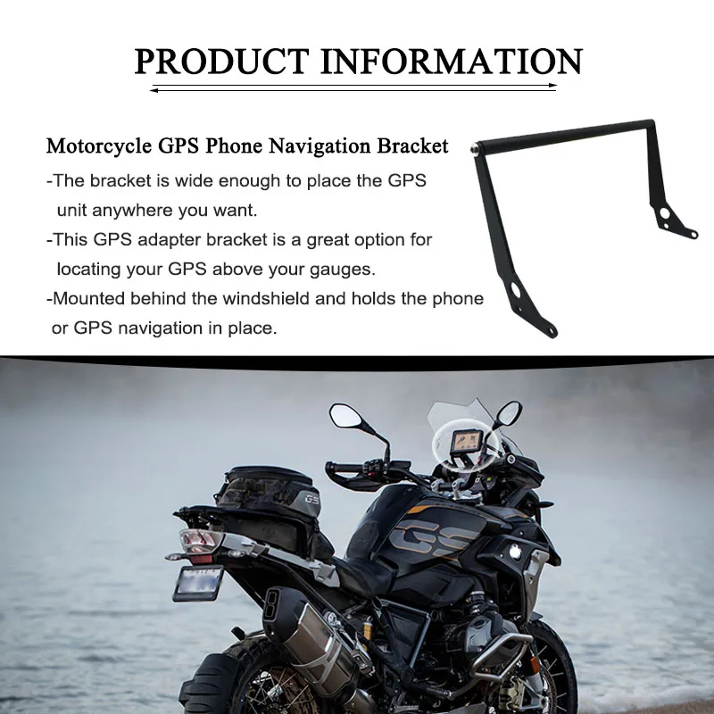For BMW R1200GS R1250GS LC Adventure R 1200 1250 GS ADV 2014-2023 2022 Motorcycle GPS Navigation Handlebar Bracket Phone Holder
