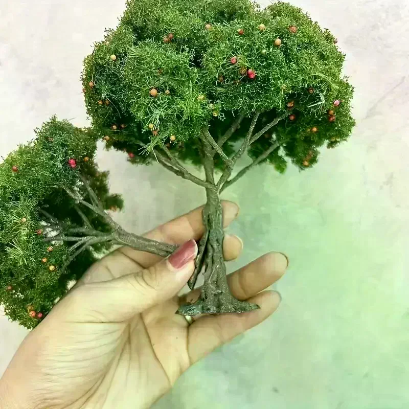 

1 шт. DIY фруктовые деревья миниатюрное пейзажное украшение миниатюрный песочный стол модель здания реалистичный декор фруктового дерева