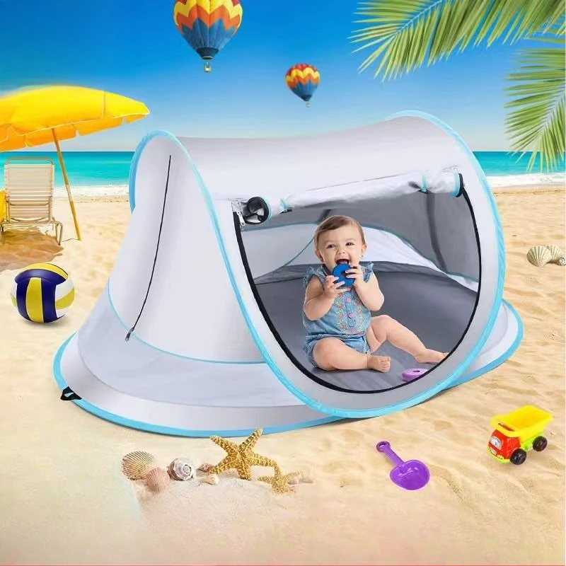 UPF 50+ Baby Beach Tent Pop Up Portable UV Sun Shade Shelter for Toddler Kids Outdoor Camping Travel Backyard Pool