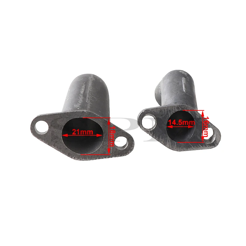 Motorcycle Carburetor Intake Pipe For 49cc 60cc 66cc 80cc 2 Stroke Engine Motor Electric Bicycle Motorbike Accessories