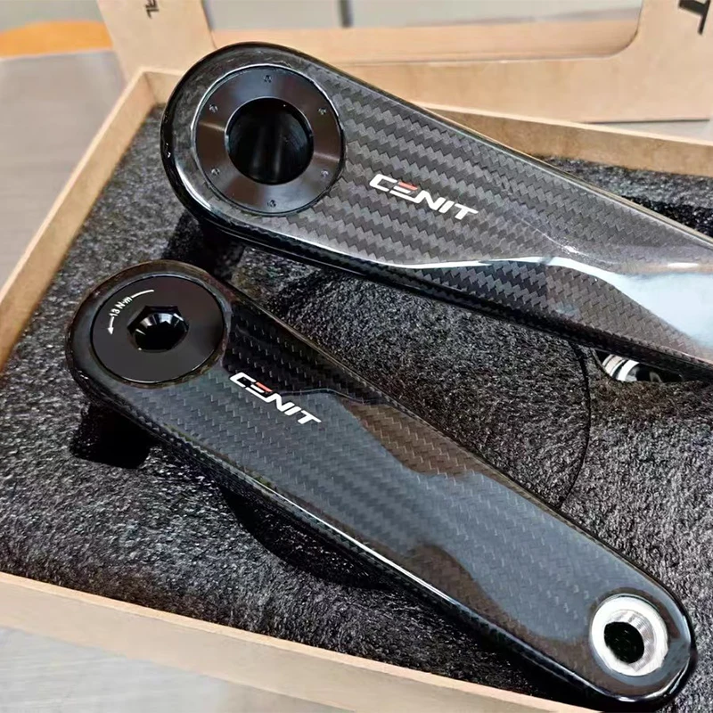 

Карбоновый шатунный комплект CENIT PT03 для шоссейного велосипеда, 24 мм, титановый шпиндель, сверхлегкий, совместим с датчиком мощности