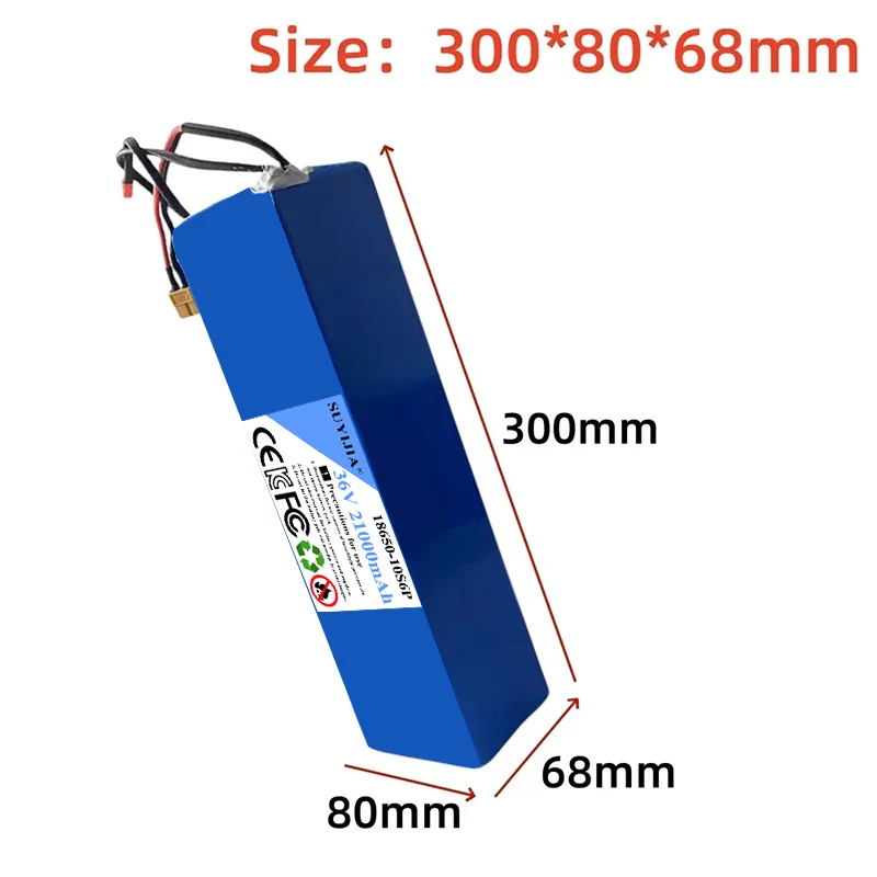 36V 21000mAh 10S6P 18650 lithium-ion battery pack with BMS 30A for Segway Ninebot MAX G30 electric scooter dedicated battery