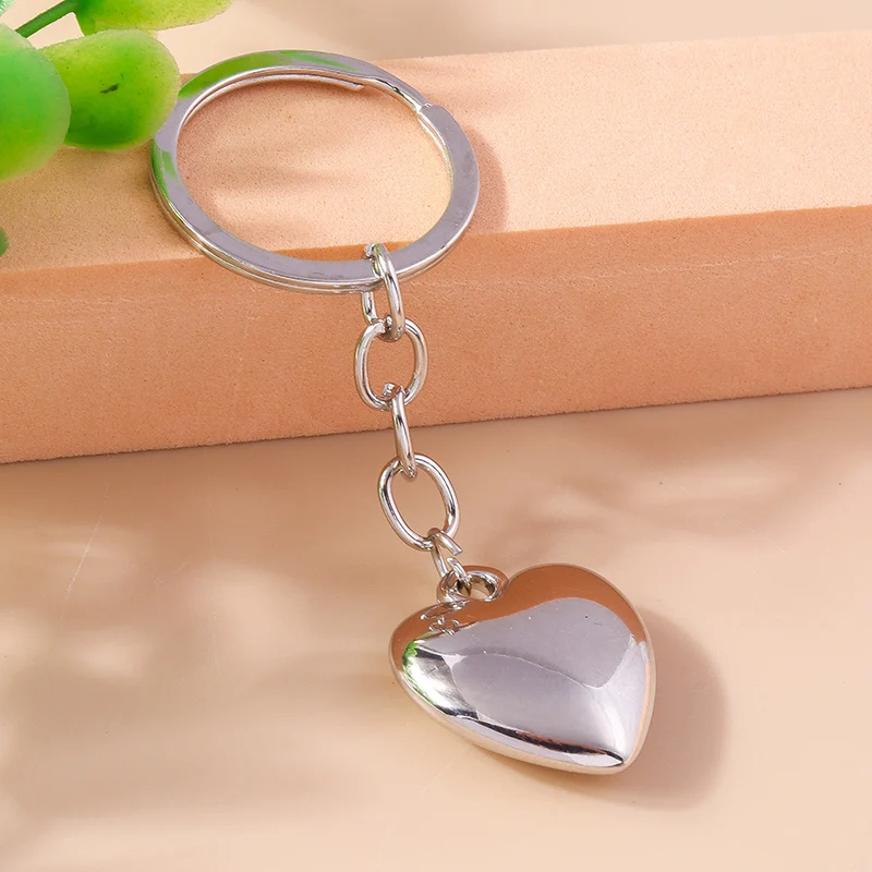 Aihua Gold Silber Farbe Liebe Herzen Schlüsselbund Für Frauen Mädchen Süße CCB Herz Schlüsselring Handtasche Anhänger Auto Schlüssel Schmuck Geschenke – Detail 9