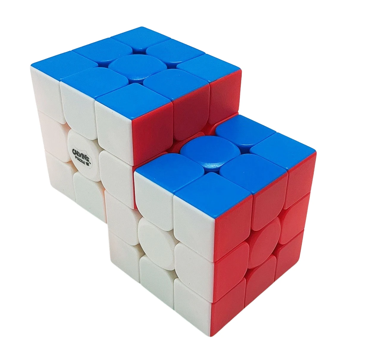 كالفين 3x3 مكعب مزدوج II المكعب السحري لغز مكعب المهنية لغز اللعب ألعاب تعليمية الأطفال هدية كوبو ماجيكو لغز