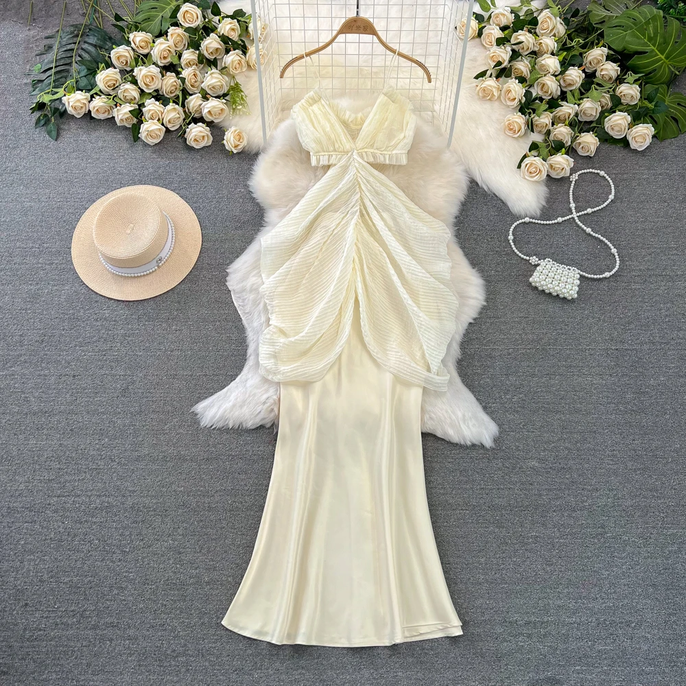 Korea Thailand Maldive Bali Top Rok Set Lady Sweet Hot Sexi Fairy Travel Suits Sling Luxury Design Beach Party Travel Outfit