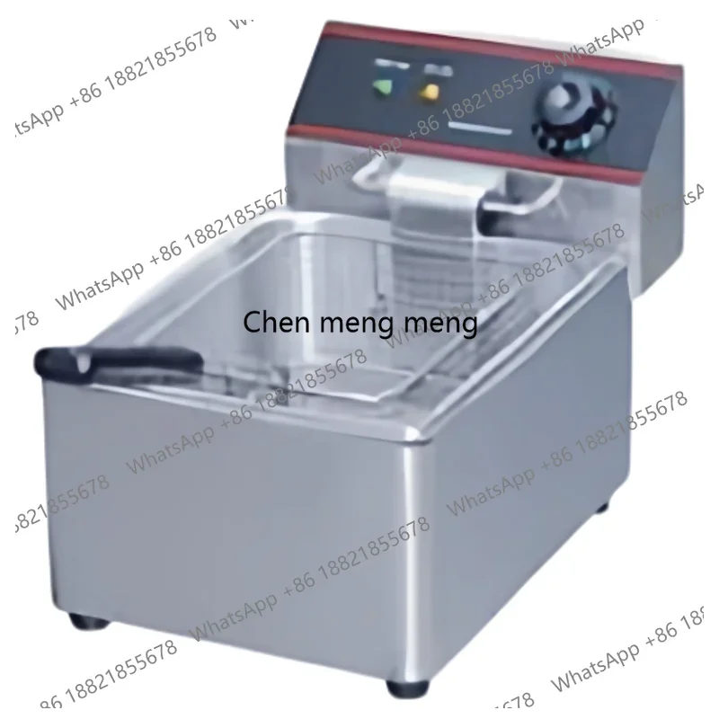 

D150Commercial Electric Fryer Large Capacity 8L11L Single Cylinder Chicken Chops French Fries Electric Fryer