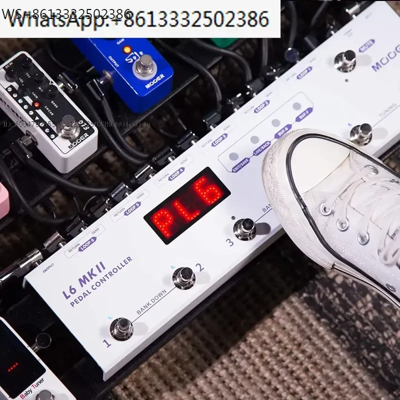 Mooer Pedal Controller Acoustic Guitar Tools Electric Bass Pedal Effects Sound Looper L6 Mkii Loop Switcher with 6 Loops