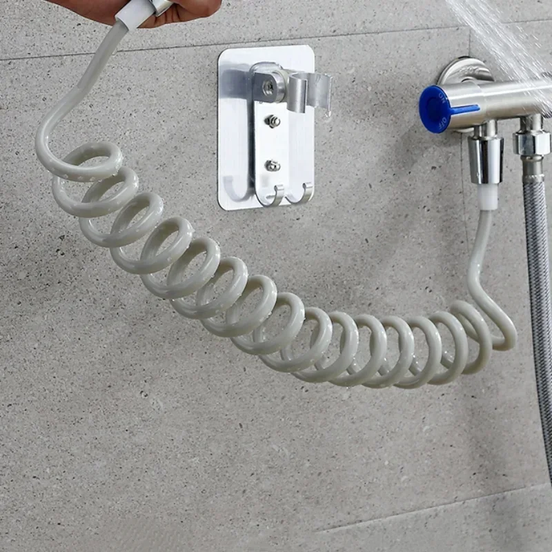 Retractable Flexible Shower Hose Spring Shower Telephone Line Bidet toilet Sprayer Gun Plumbing Hose Bathroom Accessories