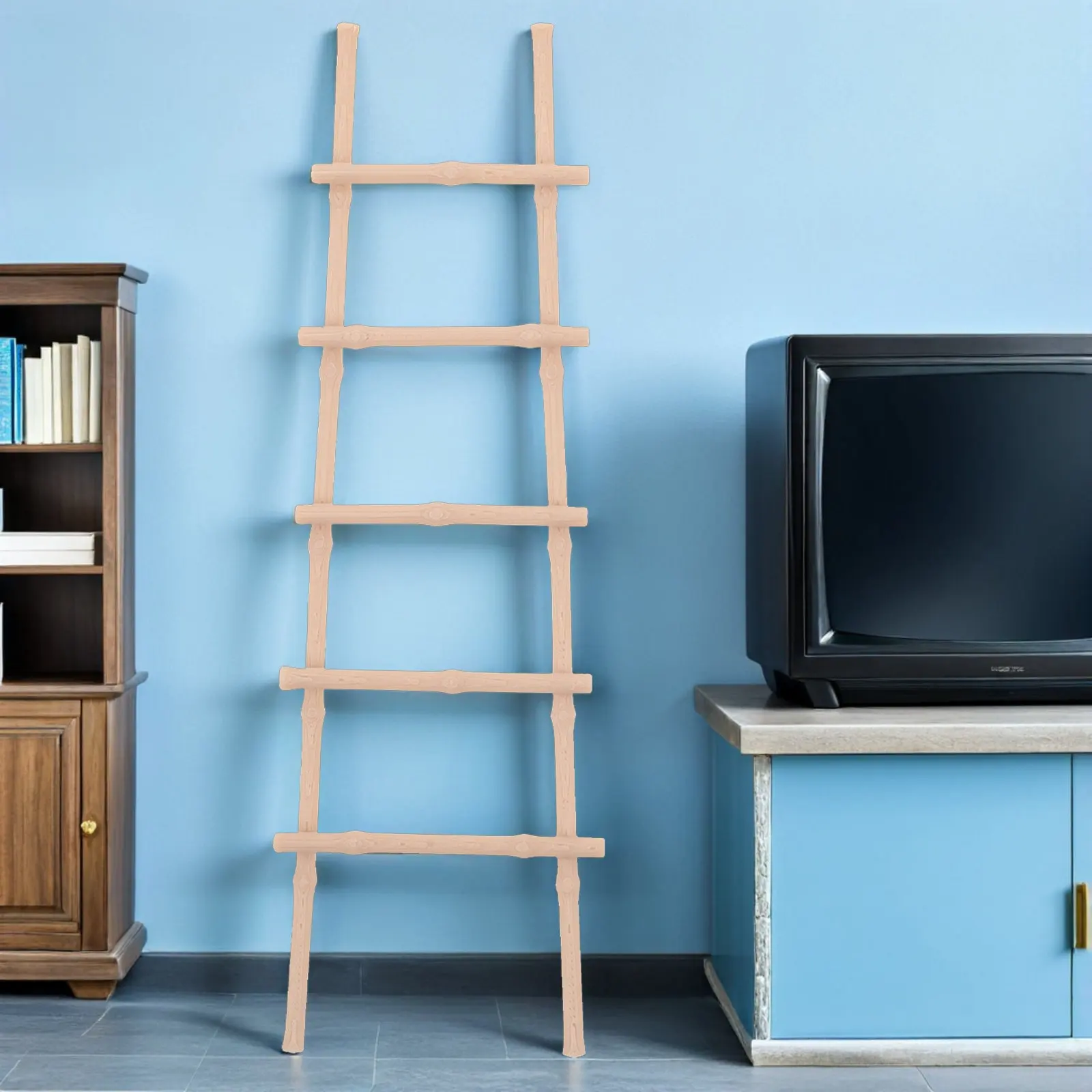 

Набор из 4 миниатюрных лестниц для кукольного домика: декоративные ступеньки для DIY-сцен, реалистичная имитация мебели