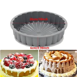 10inch Charlotte Silicone Baking Pan Non-Stick Round Silicone Molds for Cheese Cake Bread Silicone Molds Bread Pan