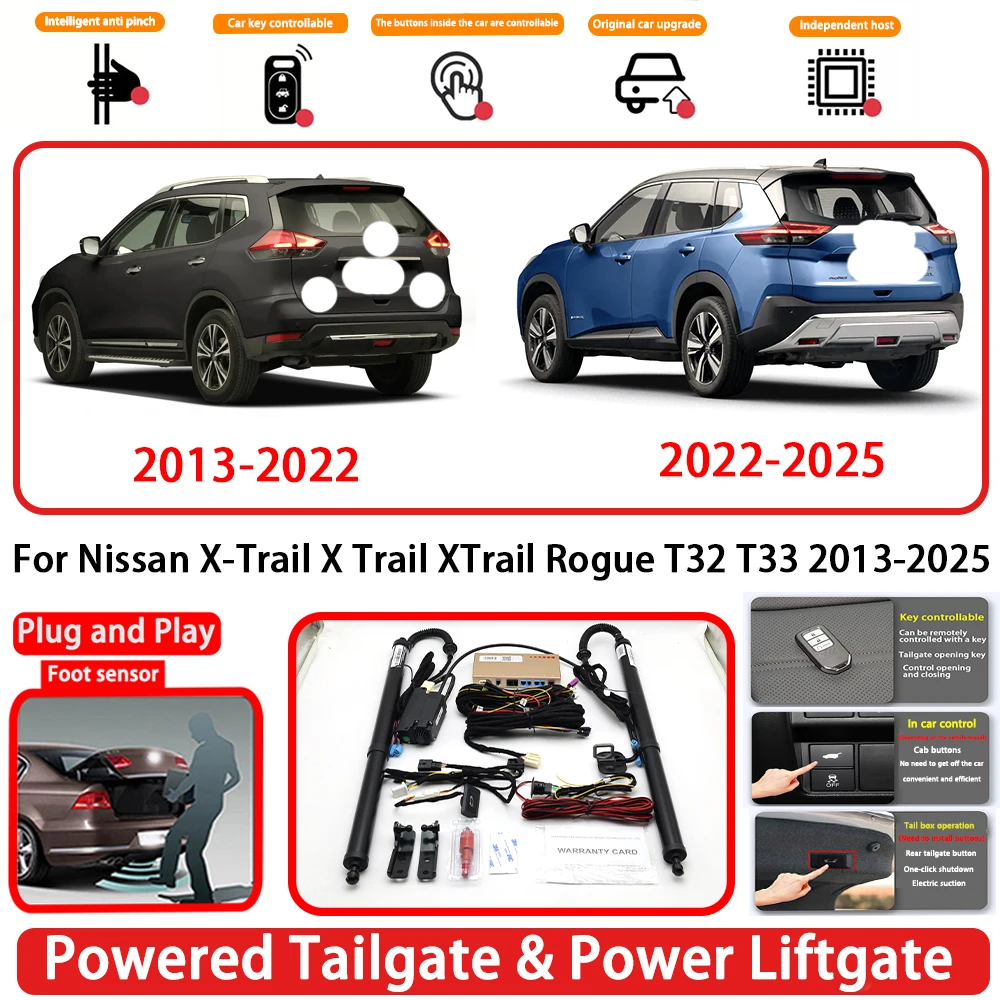 for Nissan X-Trail X Trail XTrail Rogue T32 T33 2013-2025 OEM Auto Powered Tailgate Power Liftgate Rear Trunk Opener System