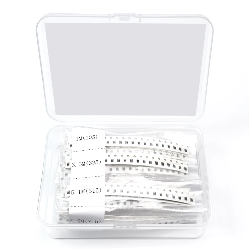 36 values kit 0805 5% chip resistor 1R~10M 1 3.3 5.1 10 33 100 330 510 1K 3.3K 5.1K 10K 33K 51K 91K 100K 330K 510K 1M 10M R ohm