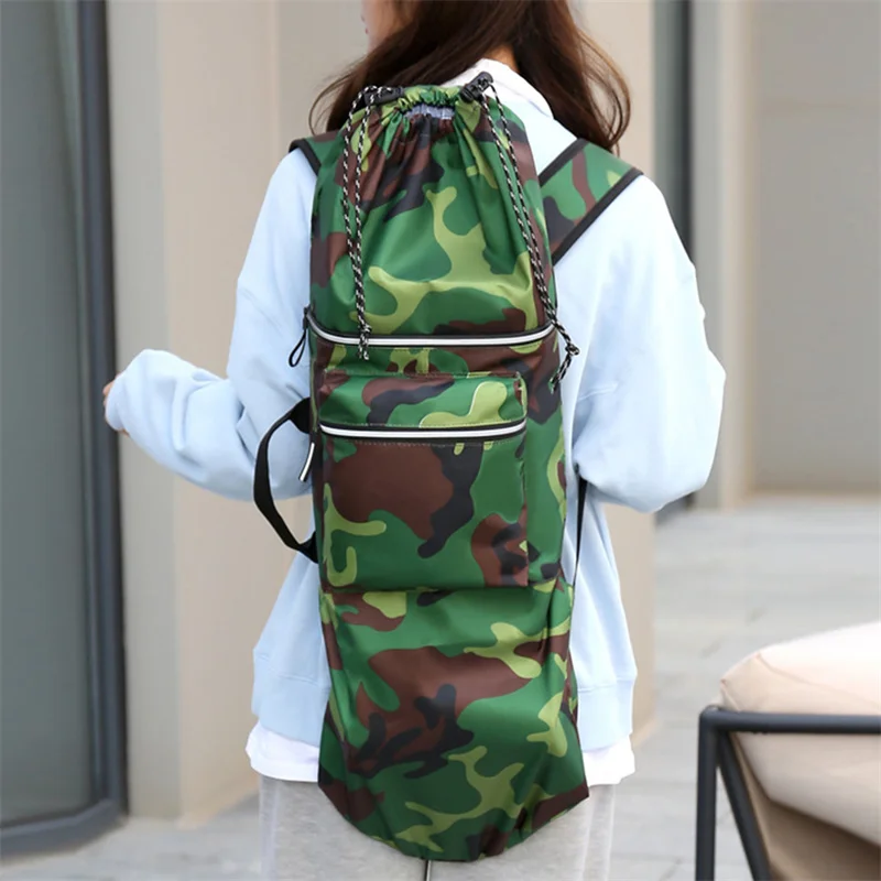 Sports Universal Travel Waterproof Longboard Backpack Shoulder Bag Skiboard Handbag Skateboard Carry Bag