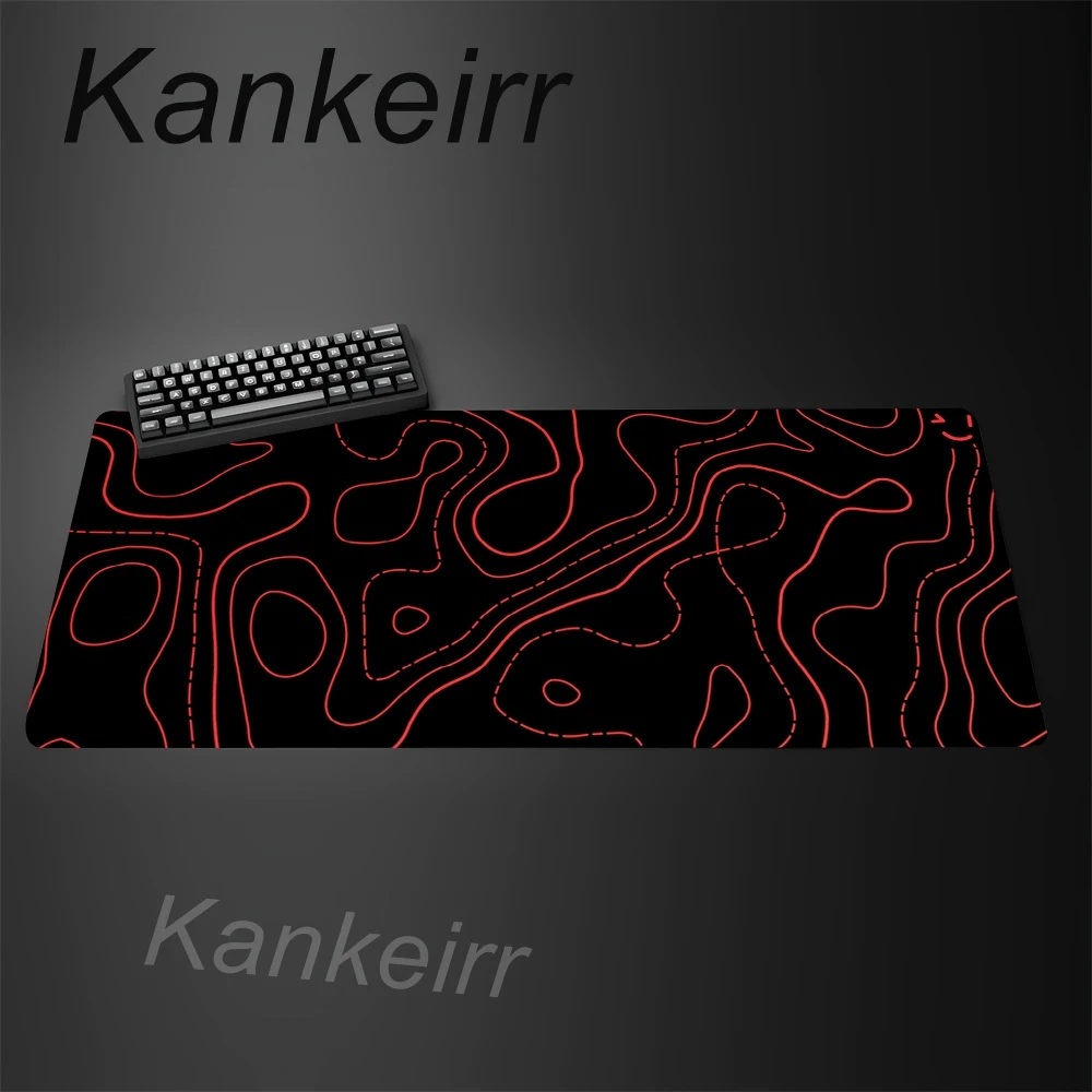 Mouse Pad Gamer Preto e Branco Strata Liquid XL HD Personalizado XXL Mouse Pads de Borracha Natural para Escritório e Desktop