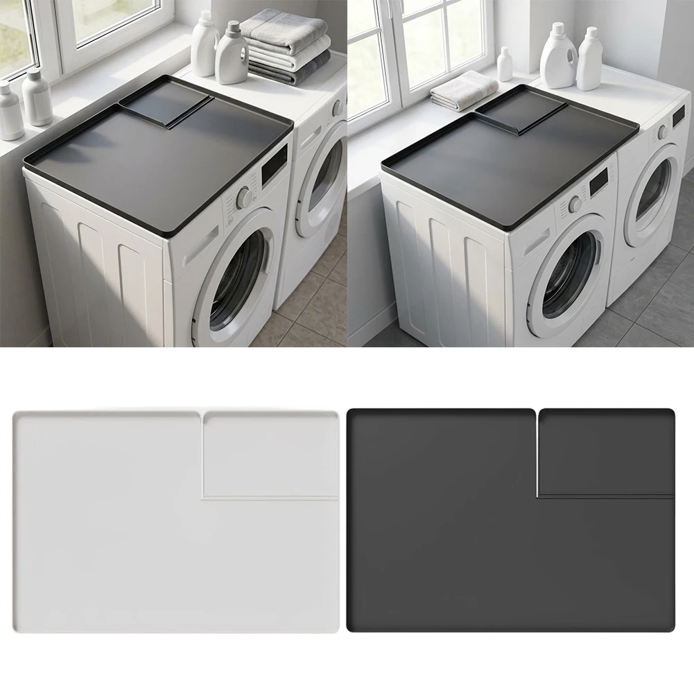 Silicone Slip Washer Dryer Top Protector Mat Shock Absorbing Appliance Pad For Laundry Room Fridge Scratch Accessory