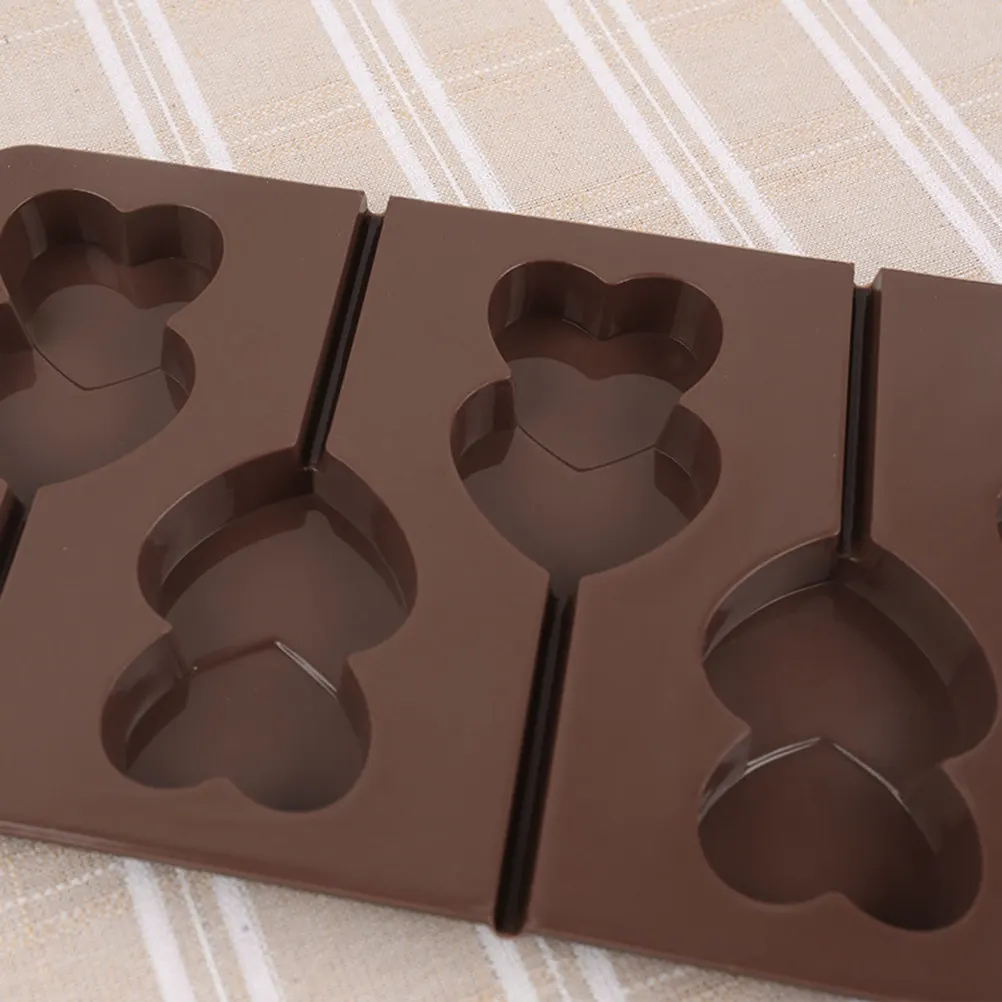 2Pcs Heart Shape Silicone Mold DIY Chocolate Candy Cake Decorating Baking Mold Tray Oven Microwave Freezer Safe