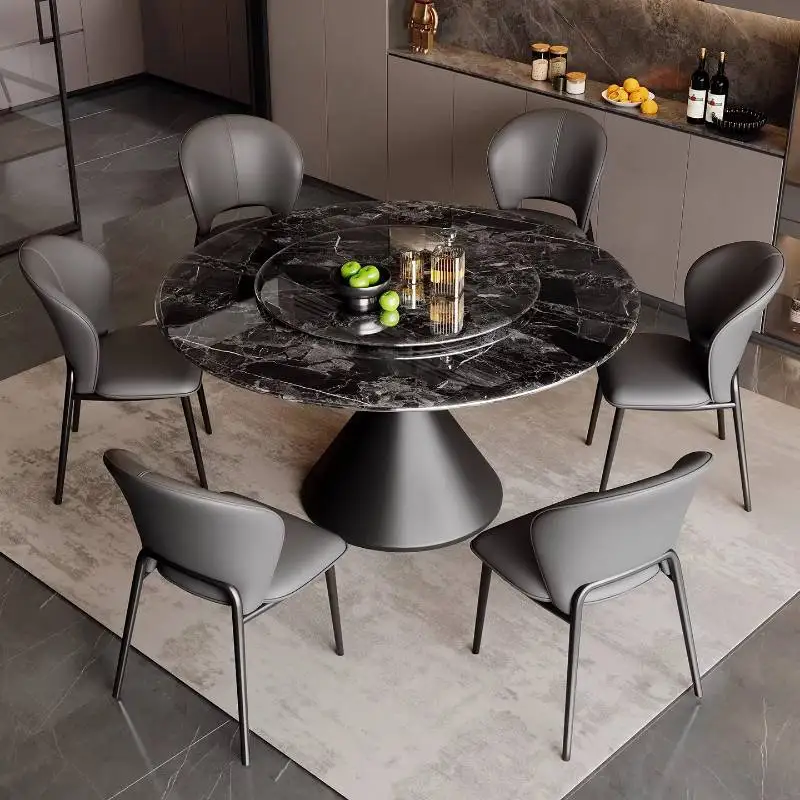 Rotating Kitchen Dinner Table Base Decorations Console Round Restaurant Tables Island Luxury Muebles Para Hogar Furniture