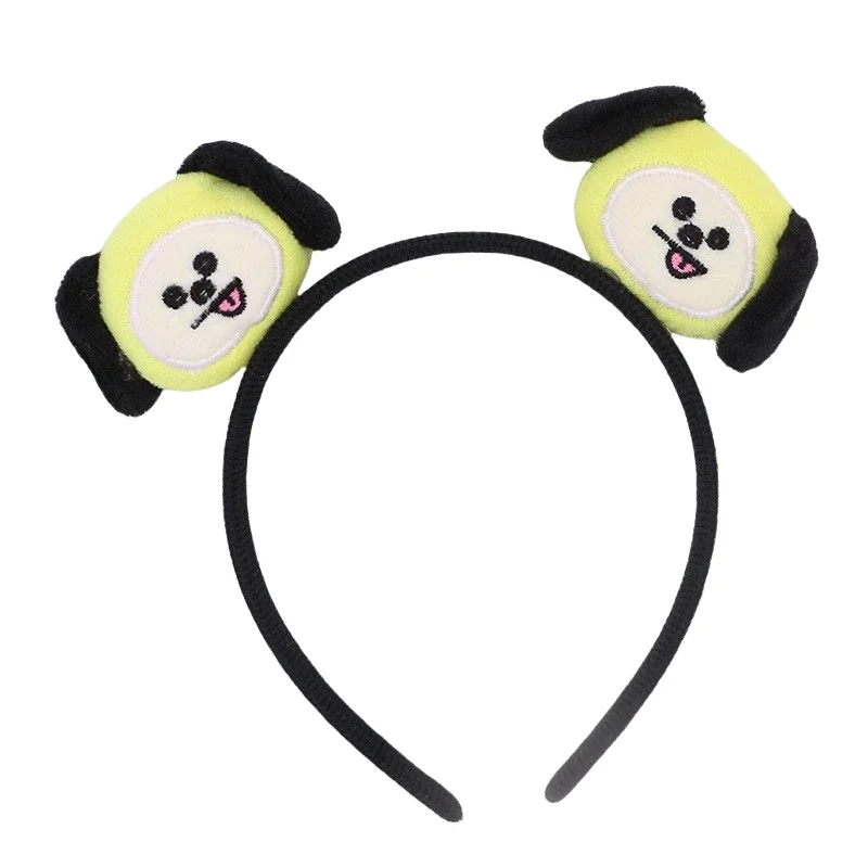 Аниме BT21 повязка для волос Kawaii RJ COOKY мультфильм милая плюшевая кукла повязка на голову женские аксессуары для макияжа головные уборы подарок