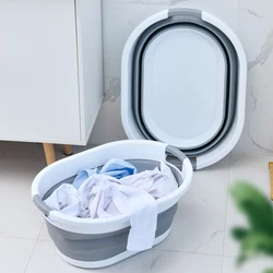 Big Folding Bucket Portable Retractable Plastic Household Thickened Travel Outdoor Car Wash Fishing Collapsible Bucket Storage