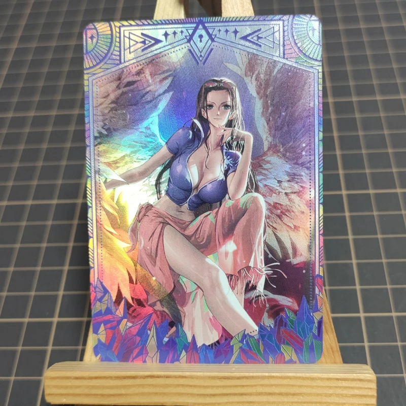 One Piece Collectible Cards Boys Games Toys Table Games Birthday Gifts DIY Anime Boa Hancock Nami Nico Robin Premium Flash Card