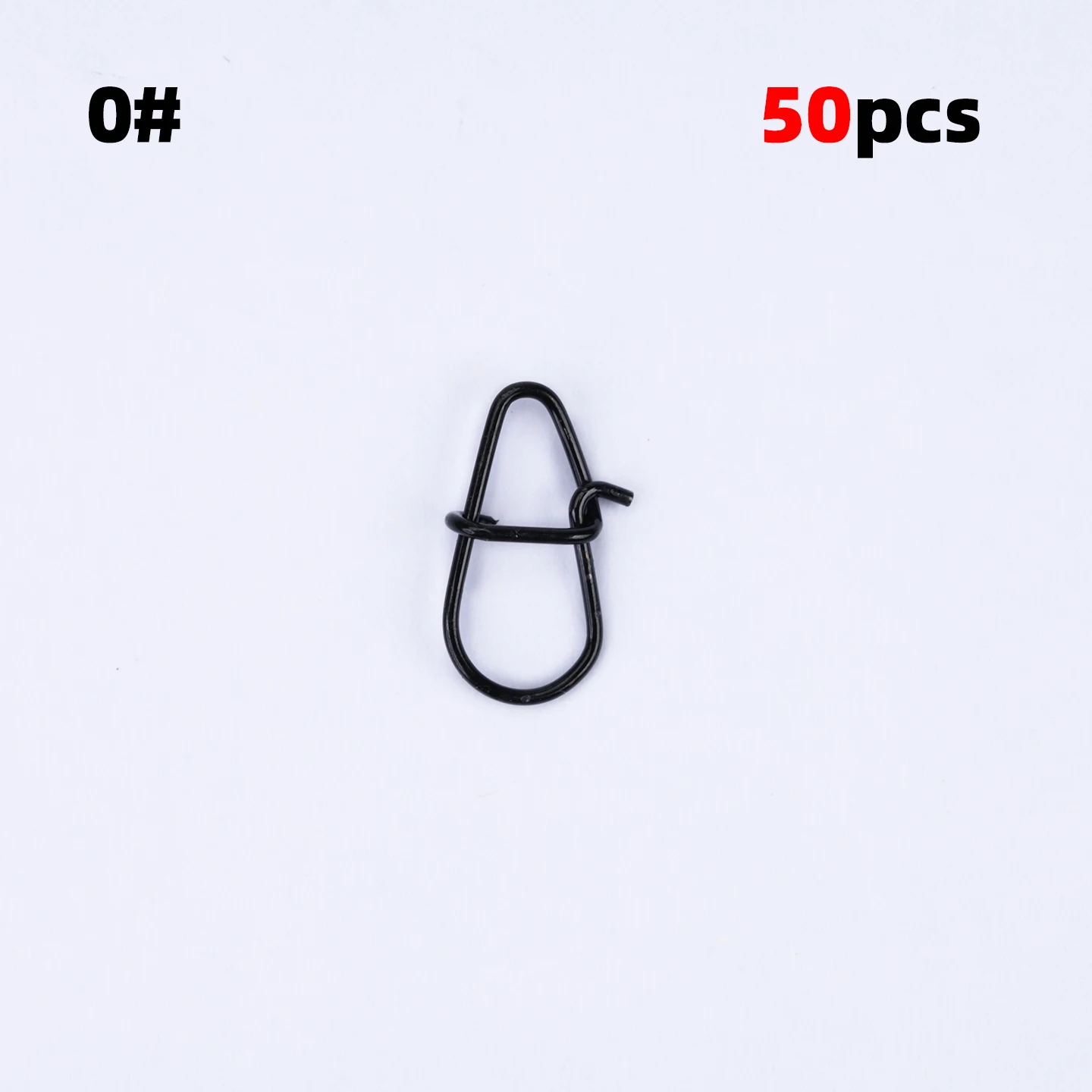 OUTKIT 50PCS Carbon Schwarz Edelstahl Pin Wirbel Angeln Zubehör Stecker Locken Clip Rollen Wirbel Sea Fishing Tackle