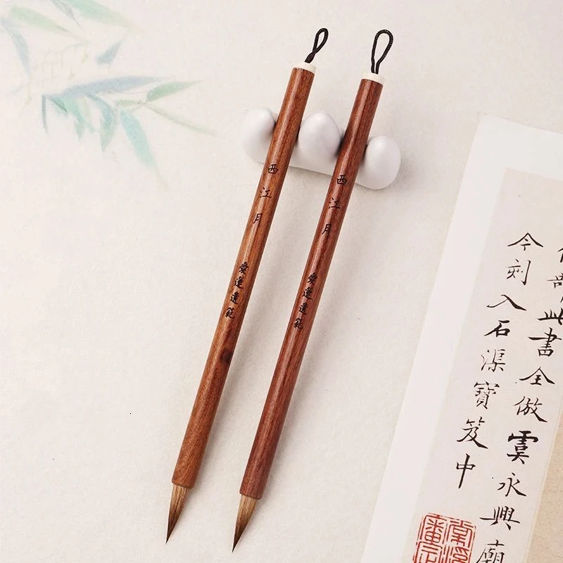 handmade-mixed-hair-small-regular-script-calligraphy-brush-for-orchid-pavilion-preface-practice-art-supply-calligraphy-painting