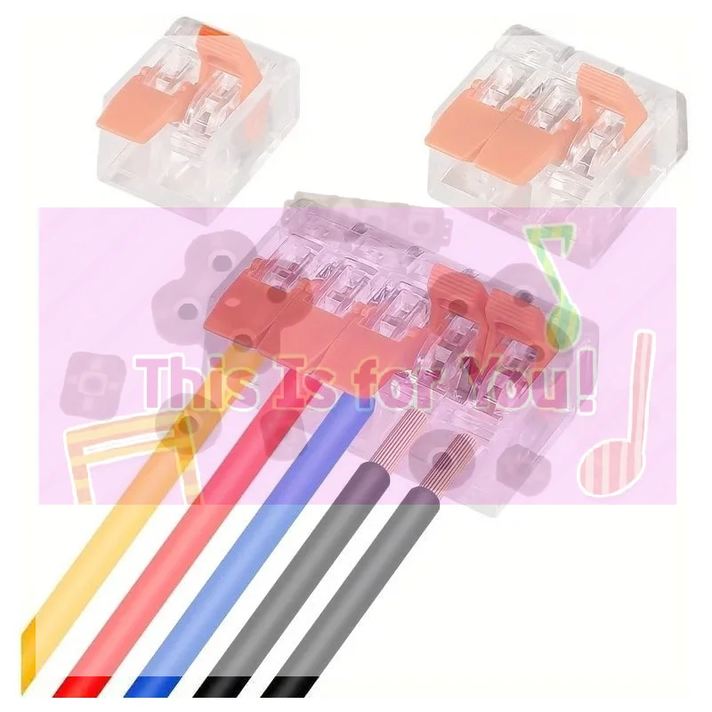 【MA】10/75Pcs Electrical Lever Wire Connector 2/3/4/5 Port Quick Wiring Terminal Compact Cable Splicing Connector DIY Kit