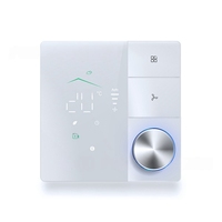AT59-Tuya Smart Thermostats For Air Conditioner With WIFI Remote Control Smart Knob Thermostat LED Temperature Control Switch