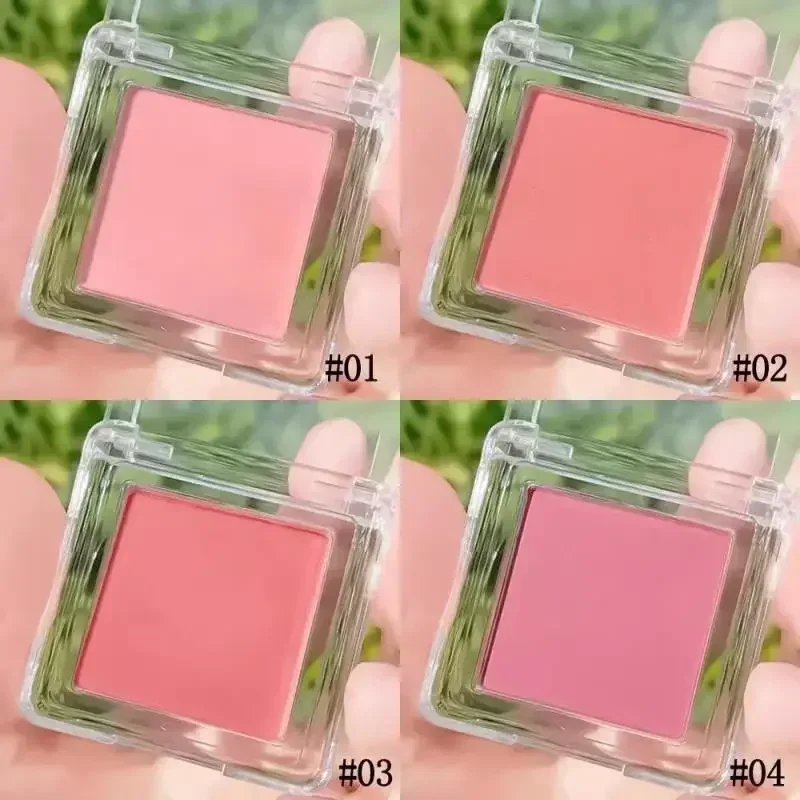 Face Powder Blusher Matte Natural Cheek Tint Brighten Face Waterproof Blush Powder Soft Female Makeup Face Contouring Cosmetics