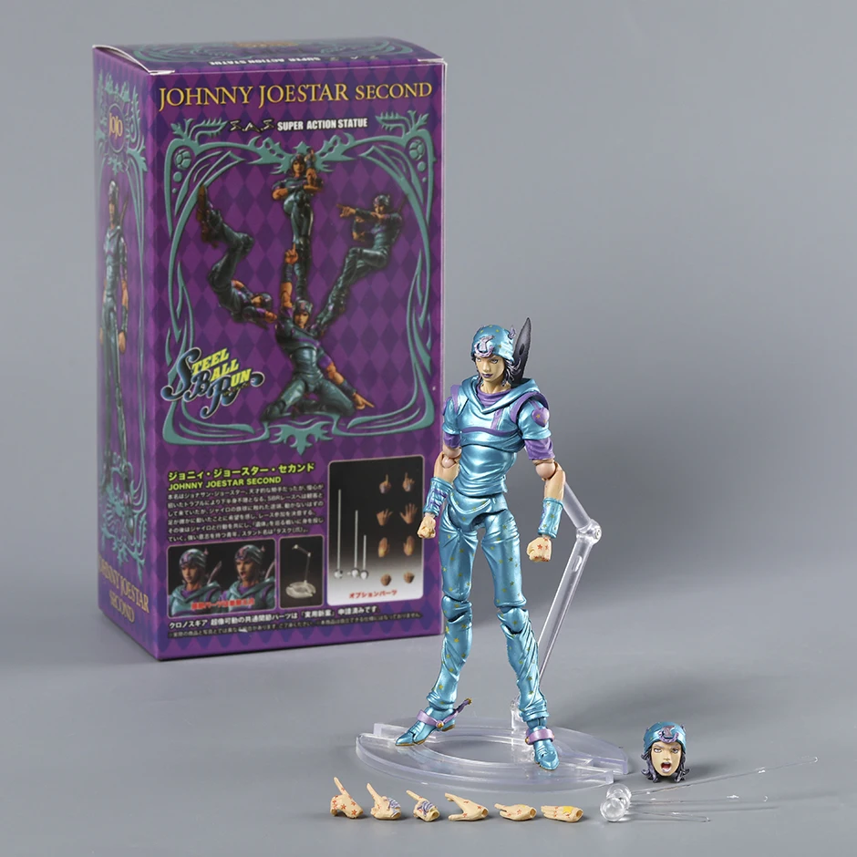 Figura de Acción de Johnny Joestar de JoJo's Bizarre Adventure Steel Ball Run, Colección de Juguetes, Adorno, Figura de Anime