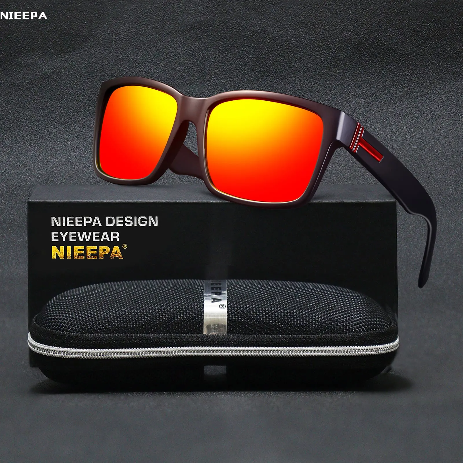 

Спортивные солнцезащитные очки для мужчин, зеркальные ретро-квадратные очки для вождения, классические очки UV400 для рыбалки и вождения, антибликовые очки