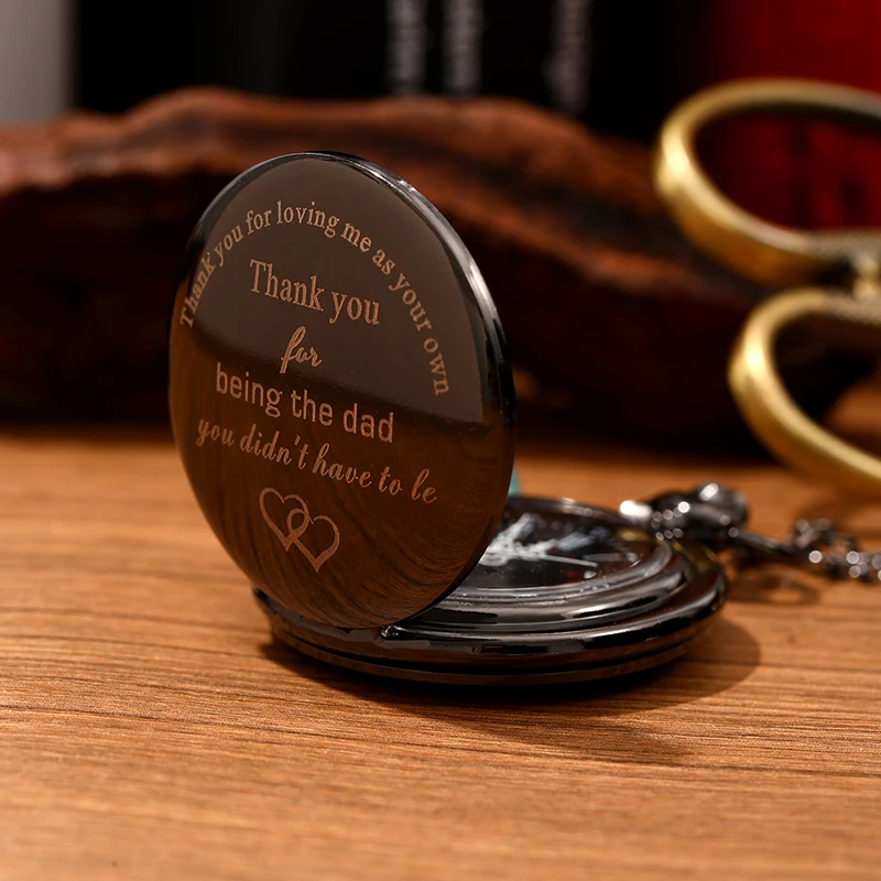 男性用パパクォーツ懐中時計,フォブチェーン,ヴィンテージペンダント,バースデーギフト,デザイン