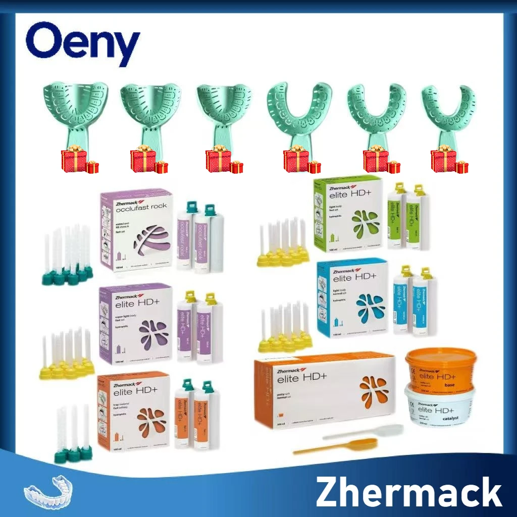 Zhermack Elite HD Light Body Normal Set Dental, Zhermack Elite HD Putty Soft Normal Set, Silicona de Impresión de Caucho Polimerizado