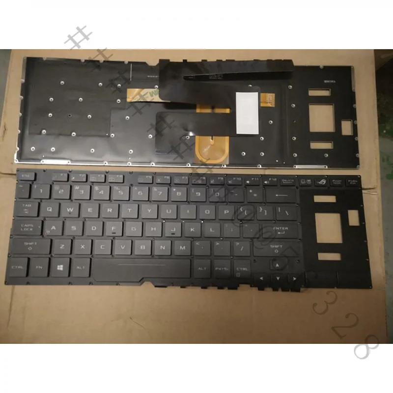 S+US Backlit Keyboard For ASUS ROG Zephyrus GX501 GX501VS GX501VSK Laptop US Layout Backlight Keyboard Replacement Parts