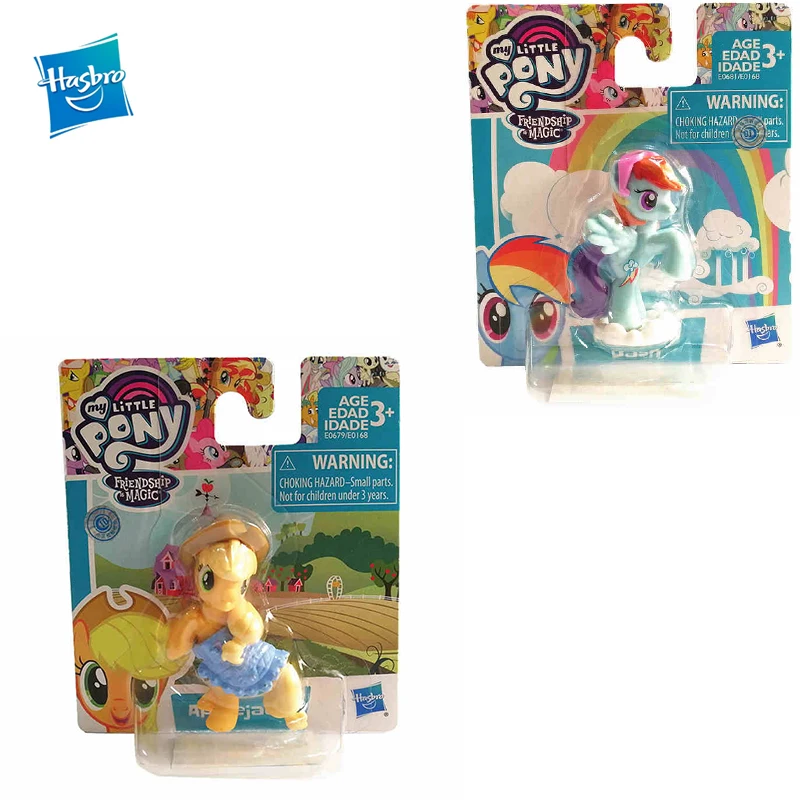 Hasbro Pony Crystal Princess Moon Twilight Sparkle Rainbow Princess Polly Toys Girls Gifts Plastic Applejack Children's Toys