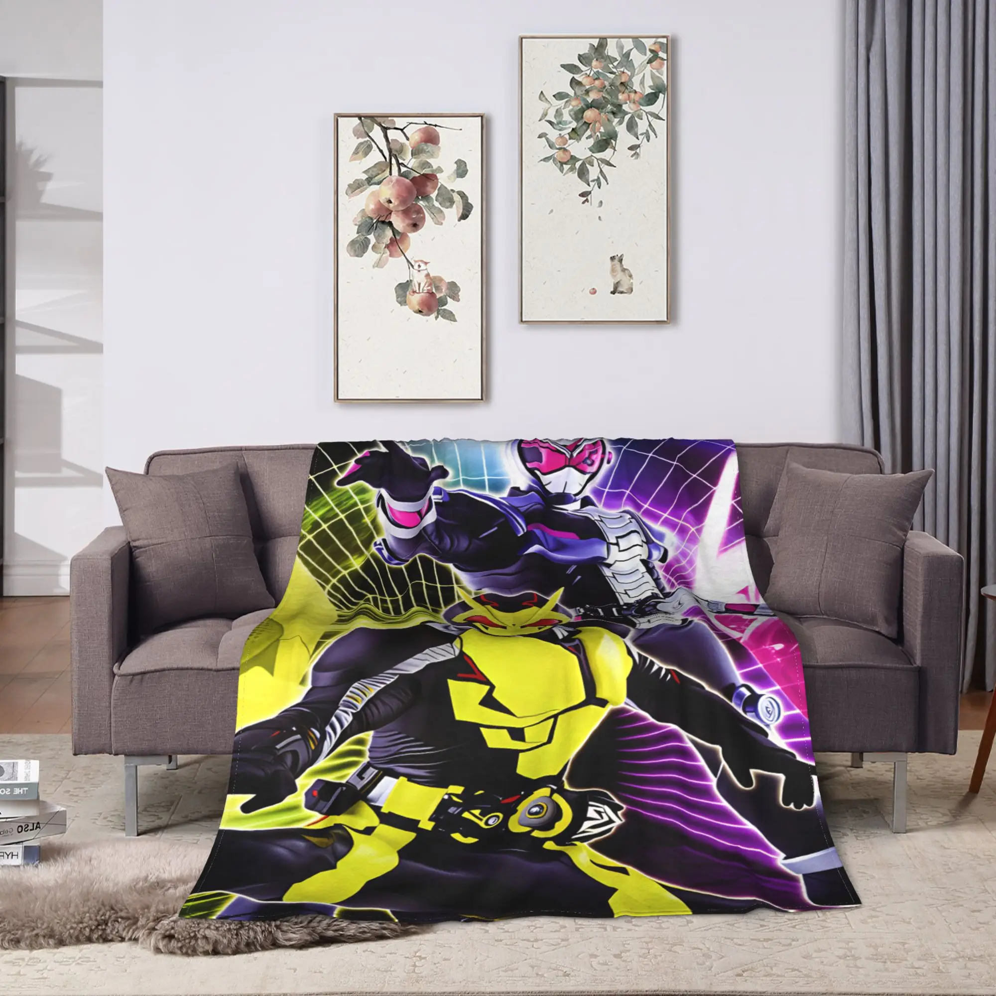 Kamen Riders Blanket Quality Super Soft  Throw Blanket Winter Children Living Room Pattern Bedspread