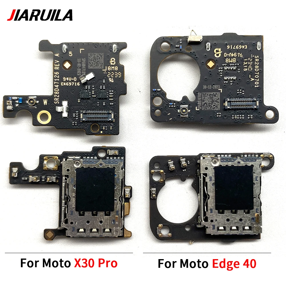 For Moto Edge 40 / Moto Edge X30 Pro USB Fast Charging Port Connector SIM Card Board Mobile Phone Flex Cable Replace Part