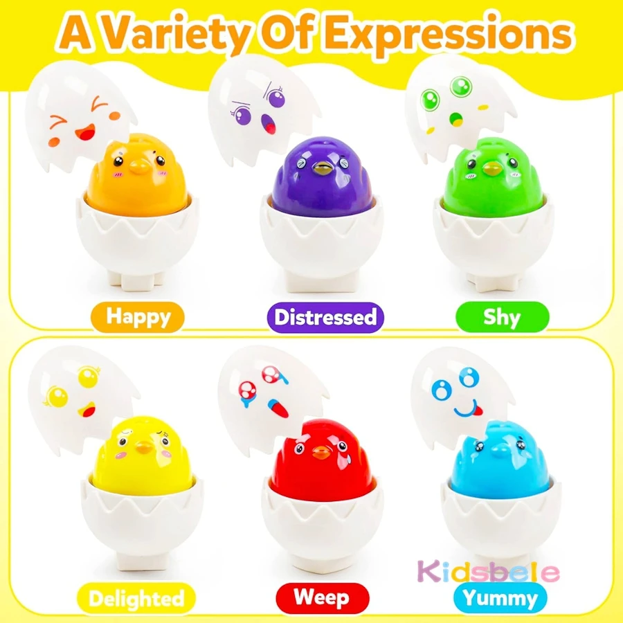 Montessori Sorting & Matching Puzzle Toy Easter Egg Basket Party Gift Colorful Chickens Dinosaurs Shape Kid Fine Motor Skill Toy