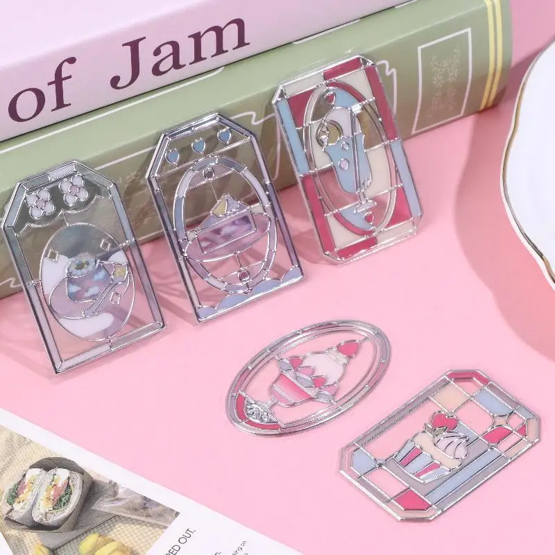 3D الإغاثة اليابانية Kawaii الزجاج الملون ويندوز سلسلة DIY ملصقات جمالية لطيف للإشارات المرجعية سكرابوكينغ