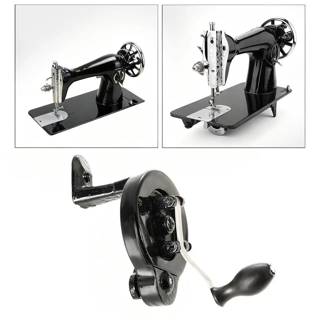 Metal Sewing Machine Handcrank Replacement Accessory Wheel Treadle for Vintage Household Sewing Machine Parts
