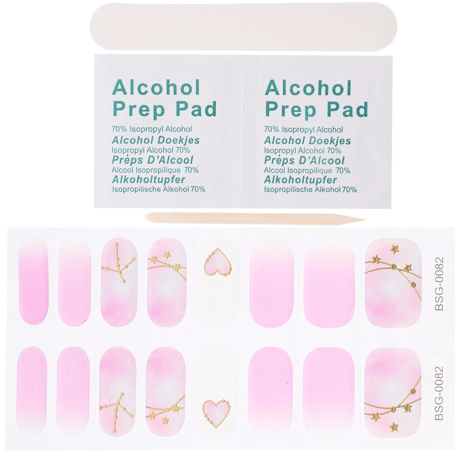 

1Set Gel Nail Stickers Stylish Long-Lasting Nails Art Strips Durable Uv Gel Polish Decal Women Sticker for Women