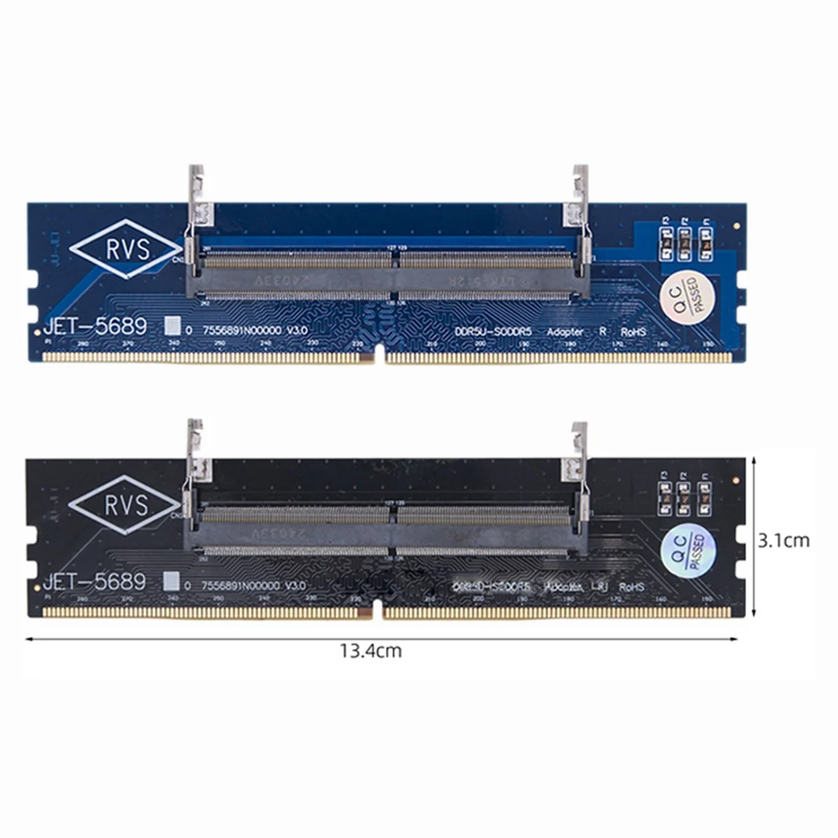AC37-DDR5 Adapter Card Laptop to Desktop Memory Adapter Card 1.1V U-DIMM Adapter Card with Overcurrent Protection Design A