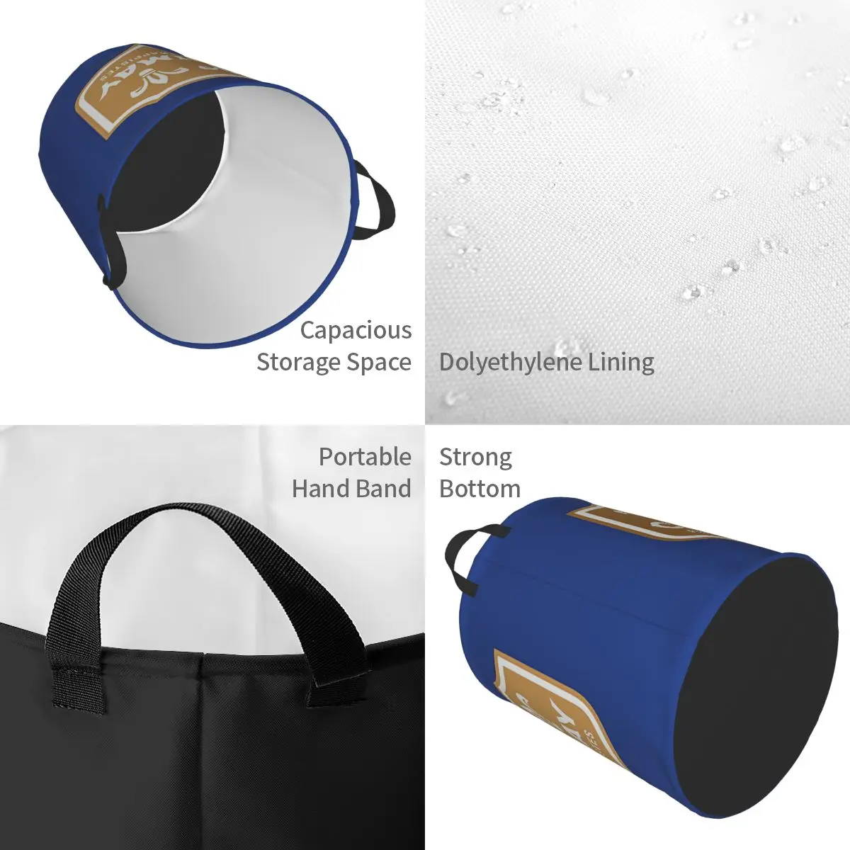 Laundry Collector Chimay Logo Foldable Laundry Basket Home Organizer Baby Washing Basket Home Organizer - view 2